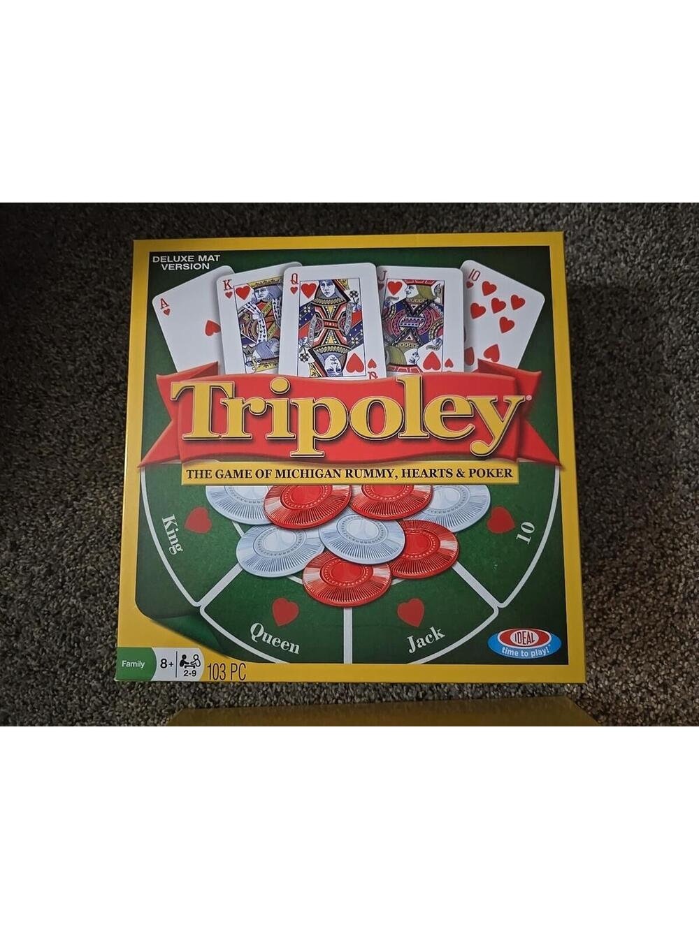 Tripoley Deluxe Mat Version Board Game Ideal Complete